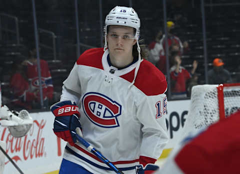 Oct 30, 2021; Los Angeles, California, USA; Montreal Canadiens Sami Niku. Mandatory Credit: Jayne Kamin-Oncea-USA TODAY Sports