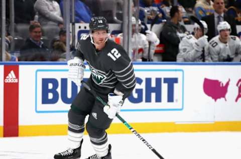 ST LOUIS, MISSOURI – JANUARY 25: Eric Staal #12 of the Minnesota Wild skates in the game between Pacific Division and Central Division during the 2020 Honda NHL All-Star Game at Enterprise Center on January 25, 2020, in St Louis, Missouri. (Photo by Bruce Bennett/Getty Images)