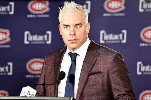 Nov 29, 2021; Montreal, Quebec, CAN; Montreal Canadiens head coach Dominique Ducharme. Mandatory Credit: Jean-Yves Ahern-USA TODAY Sports