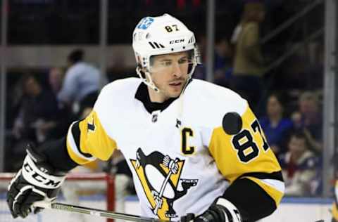 Sidney Crosby #87, Pittsburgh Penguins, Stanley Cup Playoffs (Photo by Bruce Bennett/Getty Images)