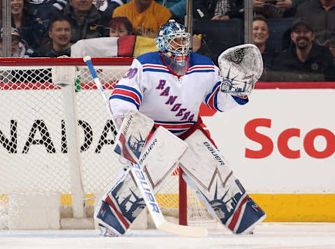 WINNIPEG, MB – FEBRUARY 11: Goaltender Henrik Lundqvist