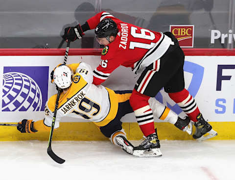 Nikita Zadorov. (Photo by Jonathan Daniel/Getty Images)