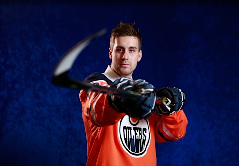 Evan Bouchard (Photo by Jeff Vinnick/NHLI via Getty Images)