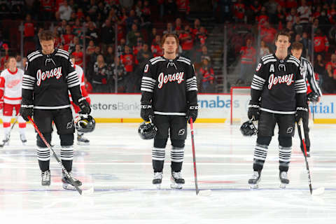 Alex Holtz of the New Jersey Devils. (Photo by Rich Graessle/Getty Images)