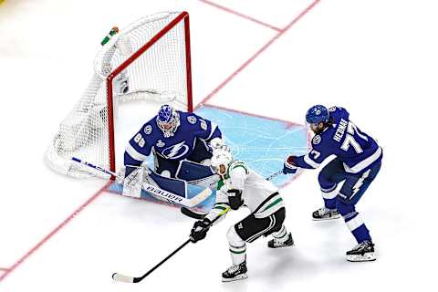 Victor Hedman #77 of the Tampa Bay Lightning.(Photo by Bruce Bennett/Getty Images)