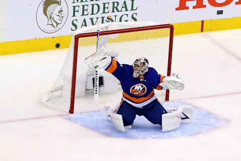 TORONTO, ONTARIO – AUGUST 01: Semyon Varlamov (Photo by Andre Ringuette/Freestyle Photo/Getty Images)