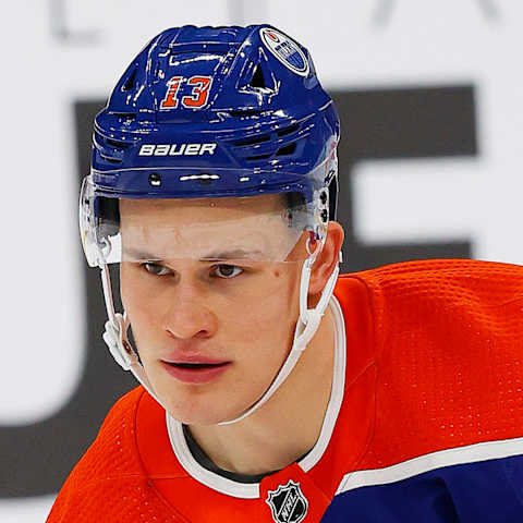 Dec 9, 2022; Edmonton, Alberta, CAN; Edmonton Oilers forward Jesse Puljujarvi (13)   Mandatory Credit: Perry Nelson-USA TODAY Sports