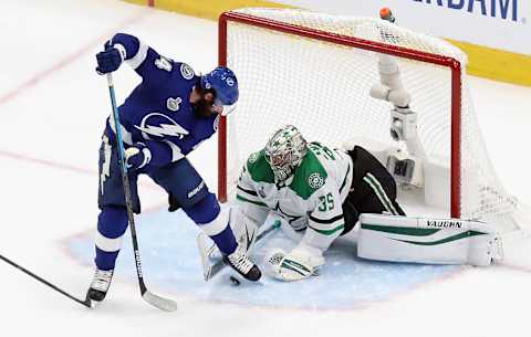 Anton Khudobin (Photo by Bruce Bennett/Getty Images)