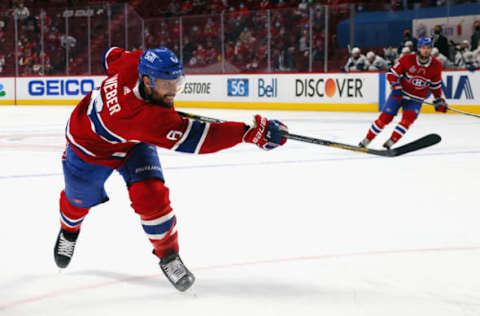 Shea Weber #6 of the Montreal Canadiens (Photo by Bruce Bennett/Getty Images)