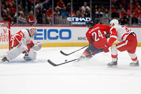 Connor McMichael, Washington Capitals Mandatory Credit: Geoff Burke-USA TODAY Sports