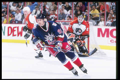 Wayne Gretzky #99, New York Rangers Mandatory Credit: Robert Laberge /Allsport