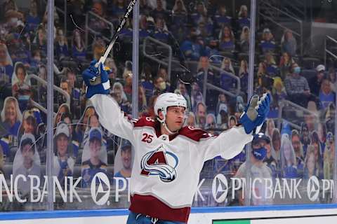 Brandon Saad #20 of the Colorado Avalanche. (Photo by Dilip Vishwanat/Getty Images)