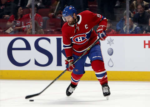 Feb 29, 2020; Montreal, Quebec, CAN; Montreal Canadiens defenseman Shea Weber. Mandatory Credit: Jean-Yves Ahern-USA TODAY Sports