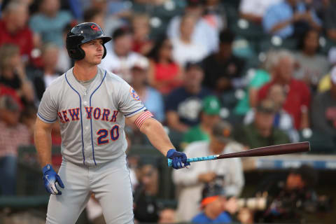 SURPRISE, AZ – NOVEMBER 03: AFL East All-Star, Peter Alonso #20 of the New York Mets bats during the Arizona Fall League All Star Game at Surprise Stadium on November 3, 2018 in Surprise, Arizona. (Photo by Christian Petersen/Getty Images)