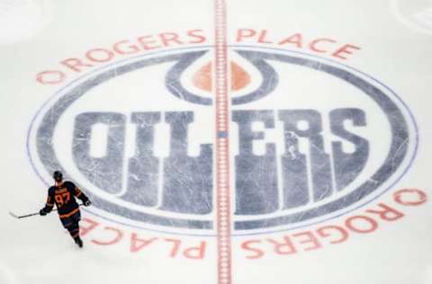 EDMONTON, AB – MAY 21: Connor McDavid #97 of the Edmonton Oilers skates against the Winnipeg Jets during Game Two of the First Round of the 2021 Stanley Cup Playoffs at Rogers Place on May 21, 2021 in Edmonton, Canada. (Photo by Codie McLachlan/Getty Images)