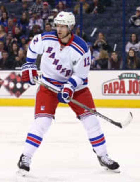 New York Rangers center Eric Staal (12). Mandatory Credit: Aaron Doster-USA TODAY Sports