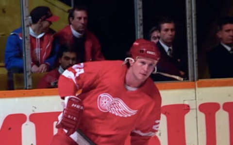 Bob Probert #24 Detroit Red Wings (Photo by Graig Abel/Getty Images)