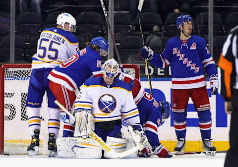 New York Rangers left wing Chris Kreider (20) celebrates his second goal of the game Credit: Bruce Bennett/POOL PHOTOS-USA TODAY Sports