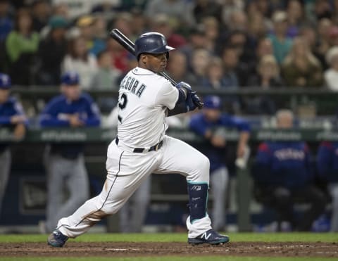 As a .300 hitter, Segura could easily bat third by April. Photo by Stephen Brashear/Getty Images.