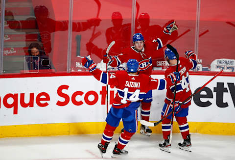 Cole Caufield #22 of the Montreal Canadiens. (Photo by Vaughn Ridley/Getty Images)