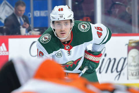 Jared Spurgeon #46 of the Minnesota Wild. (Photo by Drew Hallowell/Getty Images)