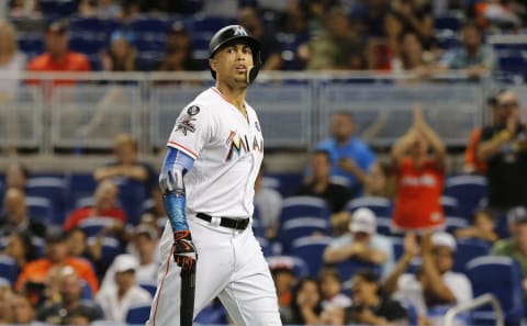 MIAMI, FL – OCTOBER 1: Giancarlo Stanton