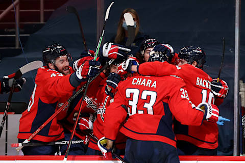 Zdeno Chara #33 of the Washington Capitals. (Photo by Rob Carr/Getty Images)