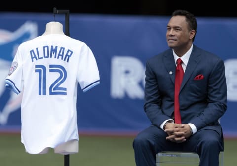 Roberto Alomar, Toronto Blue Jays. (Photo by Abelimages/Getty Images)