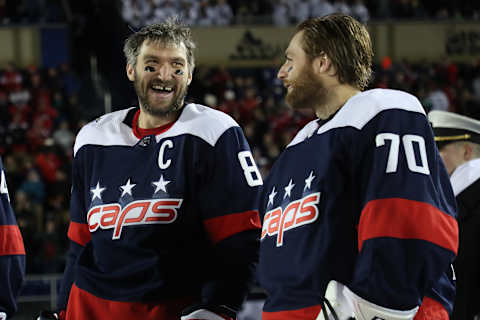 Alex Ovechkin, Braden Holtby, Washington Capitals Mandatory Credit: Geoff Burke-USA TODAY Sports