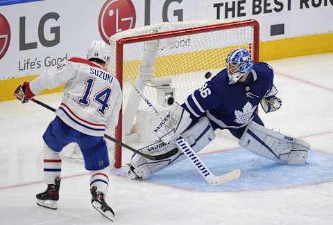 May 27, 2021; Toronto, Ontario, CAN; Montreal Canadiens Nick Suzuki Mandatory Credit: Dan Hamilton-USA TODAY Sports