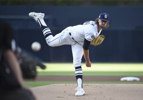 Chris Paddack #59 of the San Diego Padres (Photo by Denis Poroy/Getty Images)