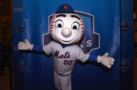 NEW YORK, NY – MARCH 31: Mr. Met attends the Citi celebration of the start of the New York Mets season with the Let’s Go Mets Fan Rally at Grand Central Terminal on March 31, 2017 in New York City. (Photo by Nicholas Hunt/Getty Images for Citi)