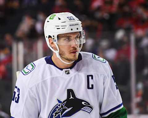 Bo Horvat #53 of the Vancouver Canucks. (Photo by Derek Leung/Getty Images)