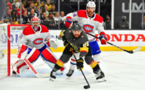 Jun 14, 2021; Las Vegas, Nevada, USA; Montreal Canadiens Joel Edmundson Mandatory Credit: Stephen R. Sylvanie-USA TODAY Sports