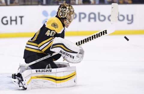 NHL Power Rankings: Boston Bruins goalie Tuukka Rask (40) makes a save during the first period against the St. Louis Blues at TD Garden. Mandatory Credit: Greg M. Cooper-USA TODAY Sports