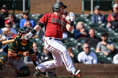 Arizona’s Kole Calhoun. (Photo by Jennifer Stewart/Getty Images)