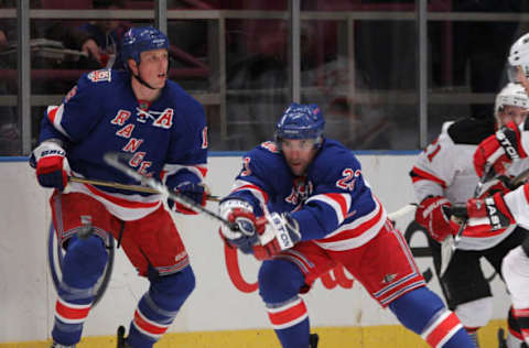 NEW YORK, NY – APRIL 09: Chris Drury #23 of the New York Rangers skates against the New Jersey Devils at Madison Square Garden on April 9, 2011, in New York City. (Photo by Bruce Bennett/Getty Images)