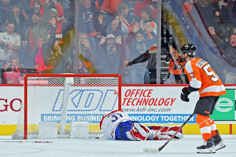 PHILADELPHIA, PA – NOVEMBER 07: Montreal Canadiens Philadelphia Flyers (Photo by Drew Hallowell/Getty Images)