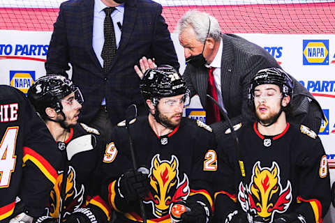 Head Coach of the Calgary Flames, Darryl Sutter. (Photo by Derek Leung/Getty Images)