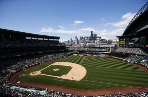 Jul 17, 2016; Seattle, WA, USA; General view of at Safeco Field during the seventh inning of a game between the Seattle Mariners and Houston Astros. Houston defeated Seattle, 8-1. Mandatory Credit: Joe Nicholson-USA TODAY Sports