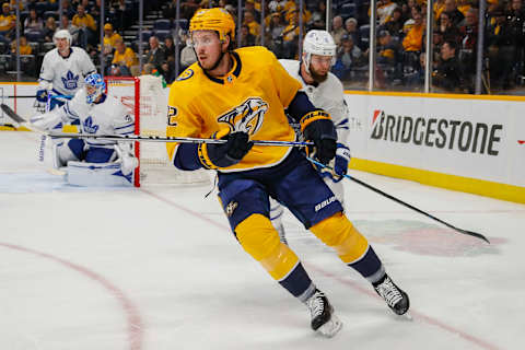 Ryan Johansen #92 of the Nashville Predators s(Photo by Frederick Breedon/Getty Images)