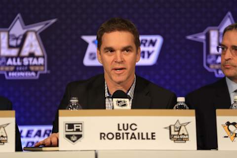 President of Business Operations for the Los Angeles Kings Luc Robitaille. (Photo by Sean M. Haffey/Getty Images)