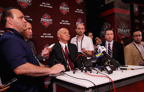 President and general manager Lou Lamoriello of the New Jersey Devils (Photo by Mike Stobe/Getty Images)