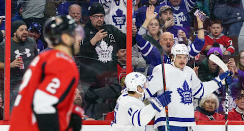 OTTAWA, ON – FEBRUARY 15: Auston Matthews #34 of the Toronto Maple Leafs. (Photo by Jana Chytilova/Freestyle Photography/Getty Images)