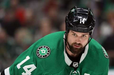 DALLAS, TEXAS – FEBRUARY 23: Jamie Benn #14 of the Dallas Stars in the third period at American Airlines Center on February 23, 2020 in Dallas, Texas. (Photo by Ronald Martinez/Getty Images)