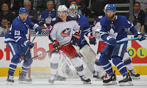 Columbus Blue Jackets and Toronto Maple Leafs (Photo by Claus Andersen/Getty Images)