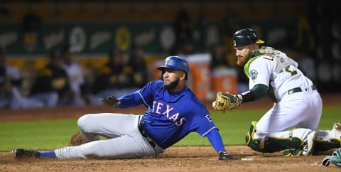 OAKLAND, CA – APRIL 03: Nomar Mazara