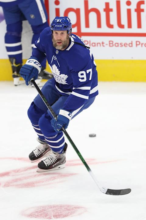 TORONTO, ON – JANUARY 13: Joe Thornton #97 of the Toronto Maple Leafs . (Photo by Claus Andersen/Getty Images)