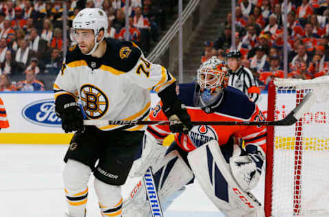 Jake DeBrusk #74, Boston Bruins, Edmonton Oilers Mandatory Credit: Perry Nelson-USA TODAY Sports