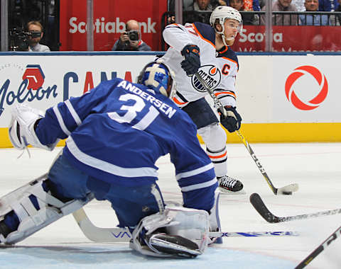 TORONTO, ON – JANUARY 06: Connor McDavid #97 of the Edmonton Oilers .. (Photo by Claus Andersen/Getty Images)